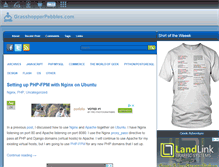 Tablet Screenshot of grasshopperpebbles.com